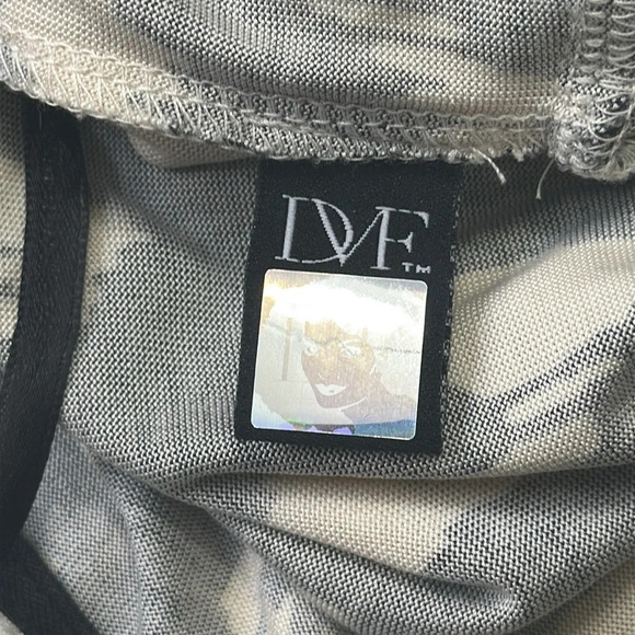 Diane Von Furstenburg Capela 100% Silk Black Cream Sheath Dress Womens Size 4 - Picture 11 of 11